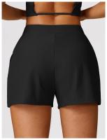 Pantalones cortos deportivos casuales y sueltos de nylon para yoga y ejercicios de autómneo y invierno acero inoxidable rápido secado - details 23
