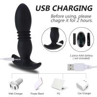 Vibrador Anal Inalámbrico Masajeador Prostatal para Hombres Juguete SM de Estimulación para Retraso de Ejaculación Silicona Salud y Juguetes Sensuales - details 3