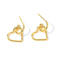 Pendientes de Stud de Metal de Alta Calidad Diseño de Círculo Redondo Irregular Ovalado - details 19