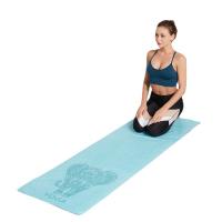 Yoga Mat Towel double-side Velvet Yoga Fitness Isolation Mat non-slip Print Fold Portable Sports Mat Towel Beach Quick Dry Towel - details 4