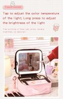 Bolsa De Maquillaje Con Espejo Y Luz, 3 Colores, Organizador De Maquillaje Iluminado - details 4