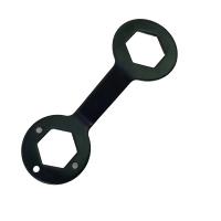 Llave de embrague para lavadora a prueba de herrumbre, llave hexagonal de doble punta de manga larga, acero de aleación, negro/plata - details 3