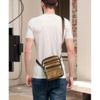 Bolso bandolera pequeño de cuero con estampado simple para teléfono móvil - details 2