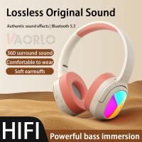 Auriculares inalámbricos con Bluetooth 5,3, dispositivo de audio estéreo HIFI plegable y ajustable, sonido envolvente 360, para juegos y música - details 0