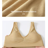 Sujetador deportivo de color sólido para mujer, top de fitness, gimnasio, yoga, entrenamiento atlético, suave, acolchado - details 18