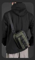 Mochila cruzada de un solo hombro para hombre, riñonera táctica militar para acampar, escalar, senderismo, ciclismo, viajes al aire libre - details 12