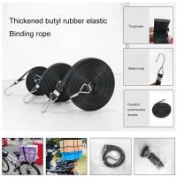 Cuerdas elásticas de 2,5/3,5/5M con ganchos, cuerdas elásticas extralargas, cuerda elástica fuerte de goma para camión de mano, motocicletas, coches y bicicletas - details 2