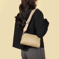 Bolso de hombro de cuero genuino para mujer, bandolera de cuero de vaca sólida de alta calidad, de diseñador - details 10