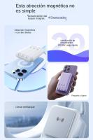 Powerbank Magnético 10000Mah Carga Inalámbrica de 15W Diseño Ultraportátil Anti-Huellas - details 1