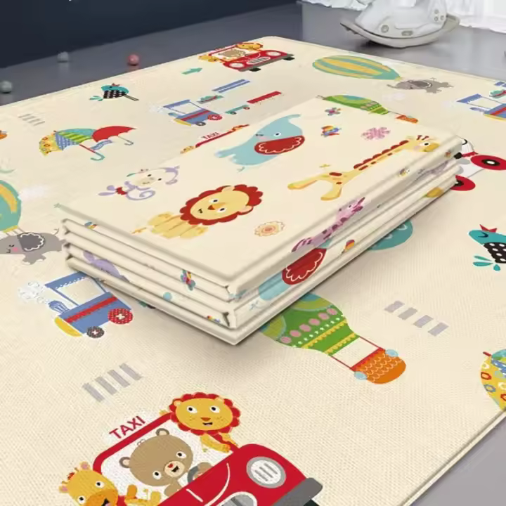 Alfombra de Juego Plegable para Bebés, 180x100, Impermeable, con Bolsa de Viaje Portátil, Libre de BPA - 1