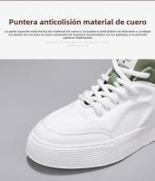 Zapatos De Tablero Versátiles, Zapatos Blancos De Moda Transpirables Para Hombres, Zapatos Deportivos Casuales De Suela Gruesa Que Aumentan - details 2