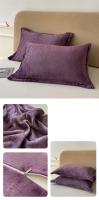 Bonenjoy-funda de almohada de terciopelo, 2 uds., funda de almohada de 48x74cm, funda de almohada suave con cremallera, funda de almohada para decoración de sofá - details 0