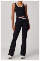 Conjunto de Yoga de 2 Piezas Trajes de Entrenamiento de Poliéster para Fitness - details 21