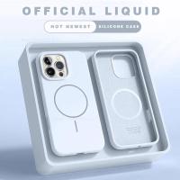 Funda de teléfono magnética para iPhone 15, 14, 16 Plus, 11, 12, 13, 16 Pro, funda de silicona a prueba de golpes, accesorios para teléfono con carga inalámbrica Magsafe - details 5