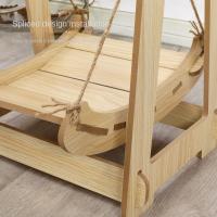 Hamaca con columpio para gatos extraíble, hamacas de madera lavables de doble capa para cachorros, muebles colgantes divertidos para dormir para gatos, sala de estar - details 4