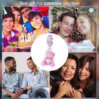 Nuevos Dijes de Plata de Ley 925 Diseño de Abrazo de Amor Zirconia Joyería de Mujer DIY Pulseras - details 70
