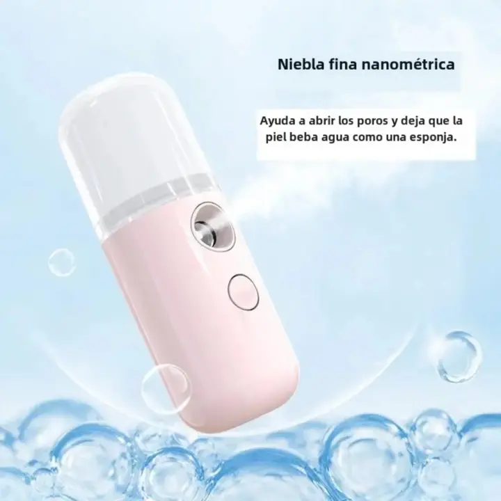 Humidificador de Vapor Nano Blanco Máquina Desinfectante de Medidor de Hydratation para Uso Doméstico Equipo de Belleza de Pequeño - 1