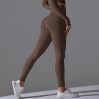 Hamidou-Pantalones deportivos de Yoga para mujer, mallas de cintura alta y caderas ajustadas, glúteos de melocotón, pantalones de Yoga desnudos de cintura alta - details 88
