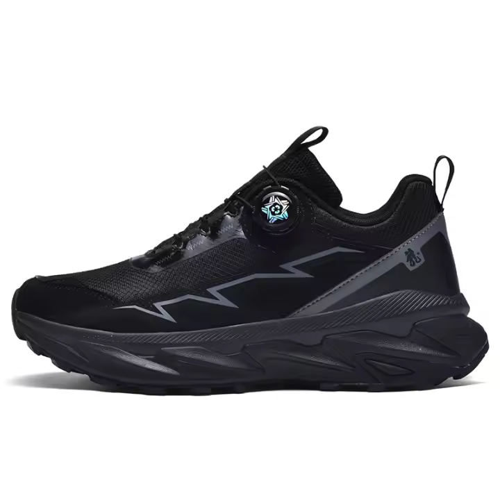 Primavera y verano hebilla giratoria zapatillas de deporte de malla zapatos para correr de los hombres de moda casual versátil transpirable zapatos de moda - 1