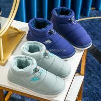 Nuevas botas de nieve impermeables para niños, zapatos de invierno de corte bajo a la moda para mujer, adornos navideños de felpa - details 7