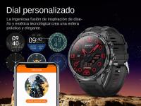 Reloj inteligente deportivo para hombre, dispositivo con Bluetooth, asistente de voz, llamada, batería de 710mah, pantalla HD de 1,85 pulgadas, linterna, rastreador de salud remoto - details 11