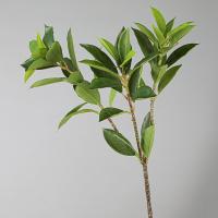 Grandes ramas artificiales de Fagraea, ramas de Pachira hechas a mano de tacto Real, elegantes plantas falsas realistas, decoración de boda - details 3