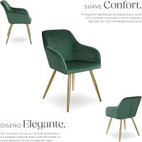 Sillas de Comedor Ergonómicas y Versátiles Juego de Sillas Tapizadas en Terciopelo - details 73