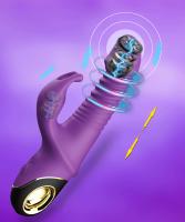 Vibrador de empuje de conejo para mujeres y adultos, estimulador de clítoris telescópico automático, masturbación femenina, Juguetes sexuales, 2022 - details 1