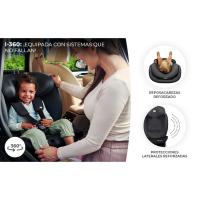 Kinderkraft I-360 Silla de coche, I-SIZE 40-150 cm, Isofix, Silla coche bebé, para niños, Ajustable