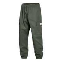 Pantalones casuales de moda para hombre, pantalones de sudor cómodos y sólidos transpirables para primavera y otoño, nuevos pantalones Cargo holgados con múltiples bolsillos para exteriores para hombre - details 1