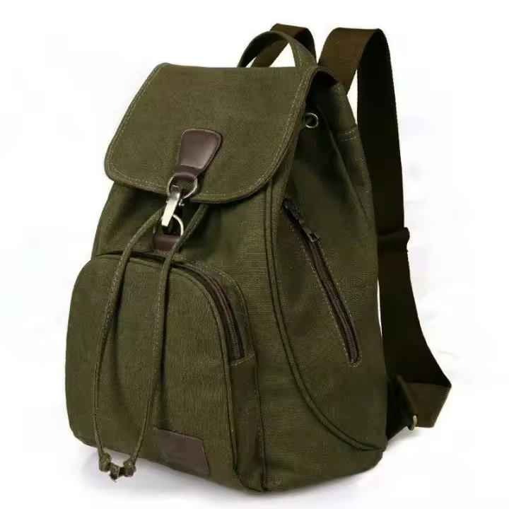Mochila de gran capacidad para mujer, bolso de viaje al aire libre, mochila escolar Retro de moda para estudiantes unive - 1