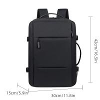 Mochila de viaje clásica para hombre, morral de negocios expandible con USB, bolsa de gran capacidad para ordenador portátil, im - details 1