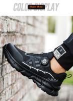 Zapatos de Seguridad Ligeros con Cierre de Gancho y Bucle Zapatillas de Trabajo Transpirables para Hombres Anti-Perforación de Corte Bajo Punta de Acero - details 12
