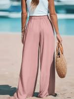 Pantalones de pierna ancha cómodos e informales TK para mujer - details 10