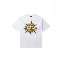 Camiseta de manga corta versátil y holgada informal para hombre y mujer con estampado divertido de letras - details 0