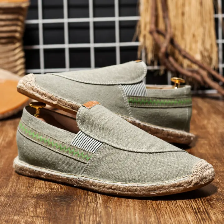 Zapatos de lona para hombre, zapatillas de pescador para exteriores, zapatos de tabla de verano para hombre, zapatos casuales transpirables de moda, zapatos de viaje - 1