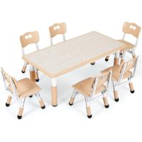 Mesa de Niños Ajustable en Altura Juego de Sillas de 4 Ideal para Jardín de Infantes y Habitación - details 69