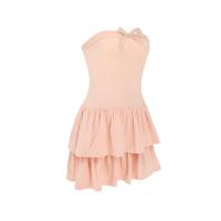 Vestido Rosa de Camping para Mujer Novedad de Verano, Moda con Lazo, Sin Mangas, Vestidos Sexis sin Tirantes, Ropa de Calle Ajustada, Vestido de Fiesta para Discoteca - details 3