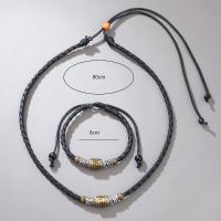 Collares para Hombre Ajustables de Cuerda Encerada, Colgante de Metal con Diseño Tribal, Estilo Retro Boho, Regalos para Hombre 2025 - details 0