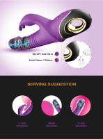 Vibrador de empuje de conejo para mujeres y adultos, estimulador de clítoris telescópico automático, masturbación femenina, Juguetes sexuales, 2022 - details 11