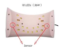 NAILCO-Lámpara de uñas LED/UV de 36W, secador de esmalte de Gel con sensor infrarrojo, enchufe europeo, herramientas de manicura, barniz de manicura, 30s, 60s - details 1
