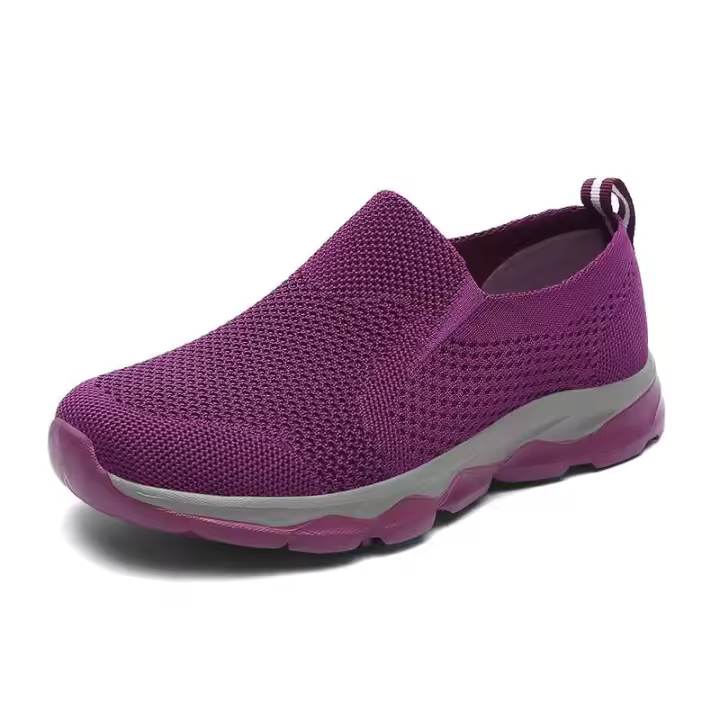 Nuevos zapatos deportivos negros transpirables para hombre, planos, cómodos, antideslizantes, suaves y para personas mayores, tela de malla ligera para fitness - 1