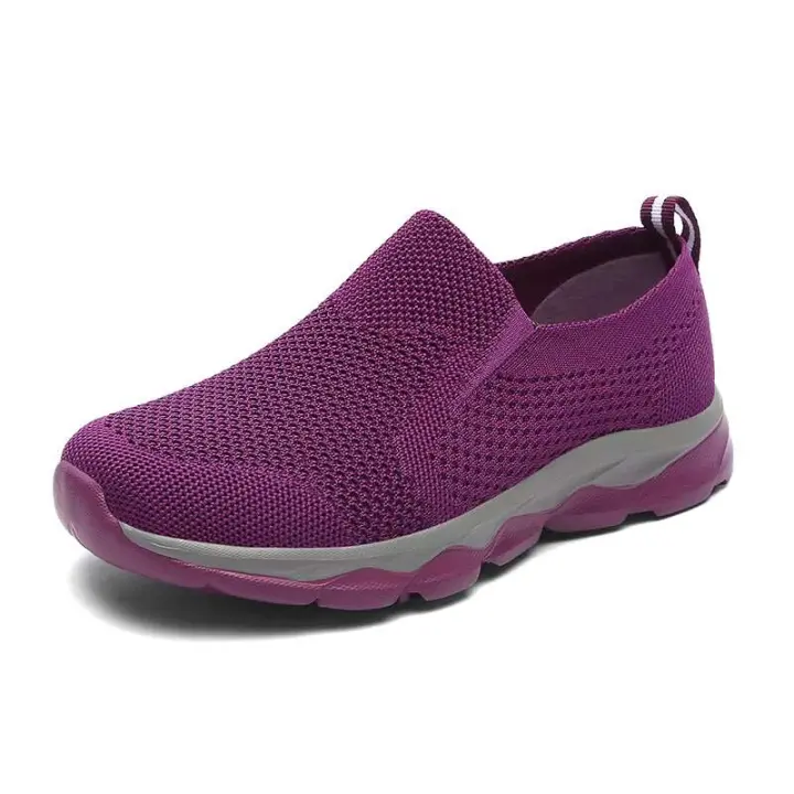 Nuevos zapatos deportivos negros transpirables para hombre, planos, cómodos, antideslizantes, suaves y para personas mayores, tela de malla ligera para fitness - 1