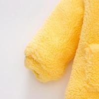Abrigo bonito de invierno para bebé, ropa de dibujos animados con capucha de lana de piel Artificial para niño, suéter de osito de Color sólido cálido para niño - details 12