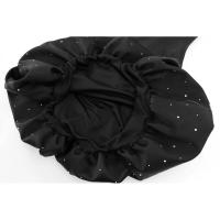 Elegante Vestido Mini de Satén con Diamantes de Imitación Vestido de Fiesta sin Mangas para Mujeres - details 8