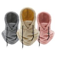 Gorro de esquí para hombre de forro de lana y exterior de poliéster cálido para invierno estilo beanies para mujer diseño de balaclava alta polaridad adecuado para ciclismo al aire libre - details 0