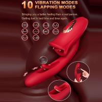 1 estimulador vaginal del punto G con consolador vibrador de lengua para adultos para mujeres que lamen juguetes sexuales - details 1