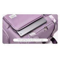 Bolsa de viaje de gran capacidad Weekender bolsas de Lona de noche with Para Zapatos bolsas de fitness Deportivo para Mujeres - details 5