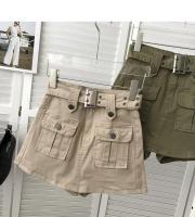 Falda de Denim de Cintura Alta para Mujer Estilo Coreano Versátil Cinturón Moda de Talla Grande - details 16