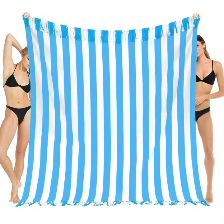 Manta de toalla de playa turca gigante, manta extra grande, manta bohemia, manta extra grande, secado rápido, suave, fina, sin arena, compacta, grande, sin arena, resistente a la arena, mujeres, hombres, adultos, regalo - 1